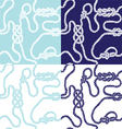 Seamless background with marine knots vector image