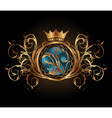 Gold vintage for design packing - vector image