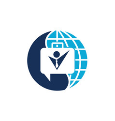 Planet service logo designs template gear Vector Image