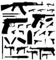 Weapon silhouette vector image