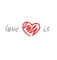 Love is vector image