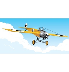 Retro airplane vector image