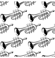 Seamless pattern of trumpets Seamless pattern of trumpets vector image