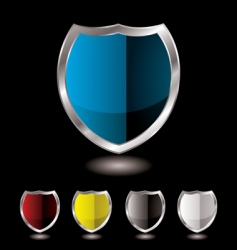 Shield five variation vector image