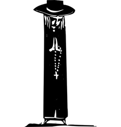 Rosary Prayer vector image