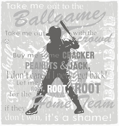 Baseball game vector image