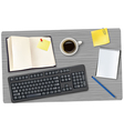 Phone and office supplies vector image