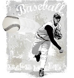 Pitcher strike vector image