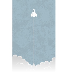 Shuttle liftoff vector image