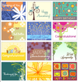 Greeting cards set vector image