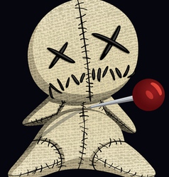 Voodoo doll vector image