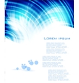 Blue card circles on the water vector image