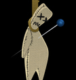 Voodoo doll two Voodoo doll two vector image