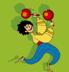 Salsa dancer vector image