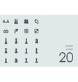 Set of chess icons Set of chess icons vector image