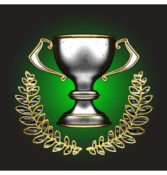 Silver award vector image