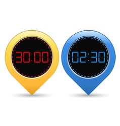 Digital Timers vector image
