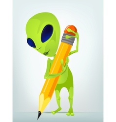 Funny Alien vector image