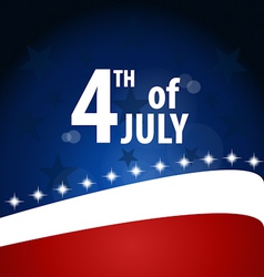 American Flag for Independence Day vector image