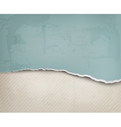Old background with ripped paper and old wall vector image