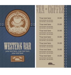 Jeans cafe vector image