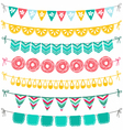 Garland set vector image