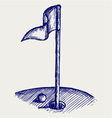 Golf Hole vector image