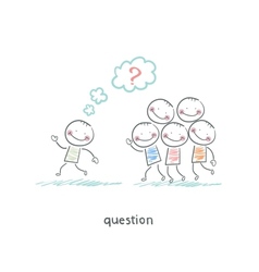 Questions vector image