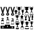 Trophies and medals set vector image