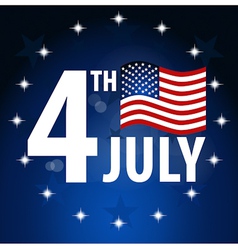 American Flag for Independence Day American Flag for Independence Day vector image