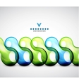 Modern geometrical glass design template vector image