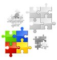 Puzzle vector image