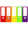 Set of binders vector image