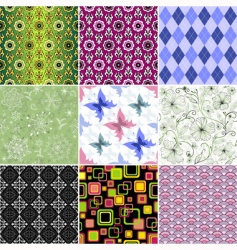 Collection wallpapers vector image
