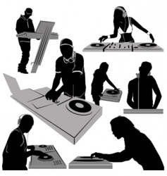 Turntable vector image