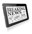Concept - Digital Breaking News vector image