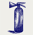 Fire extinguisher vector image