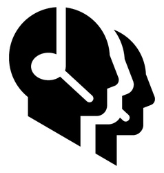 Call center symbol vector image
