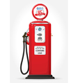 Gas pump retro vector image