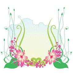 Funky flowers vector image