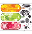 Banner collection vector image