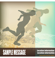 Sprinters vector image