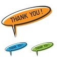 Thank you bubble vector image