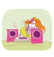 Color dj vector image