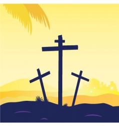 Jesus crucifixtion vector image