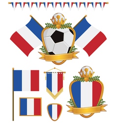 France flags vector image