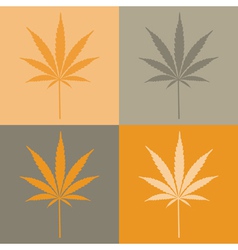 Marijuana leaves vector image