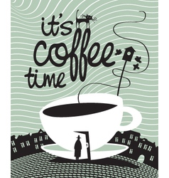 Coffee time vector image