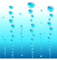 Water and bubbles Water and bubbles vector image
