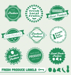 Set of fresh and organic labels 3 Royalty Free Vector Image